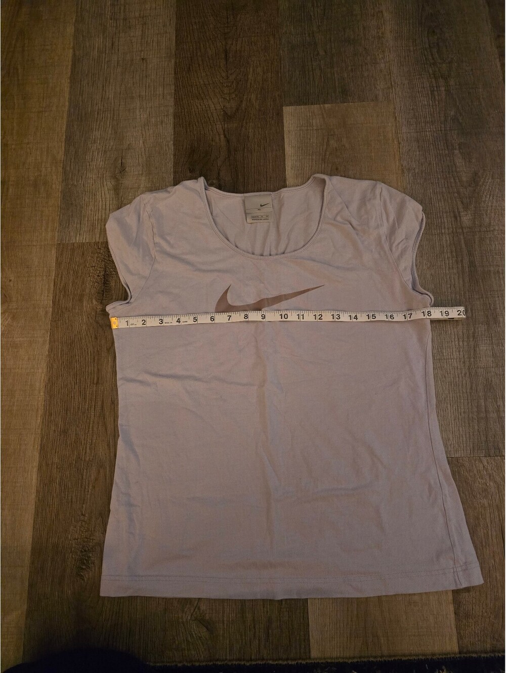 Vintage Y2K Nike Silver Tag Scoop Neck Swoosh Tee - Lavender/Soft Purple
